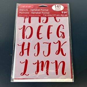 New Sealed Craft Smart Alphabet Stencils